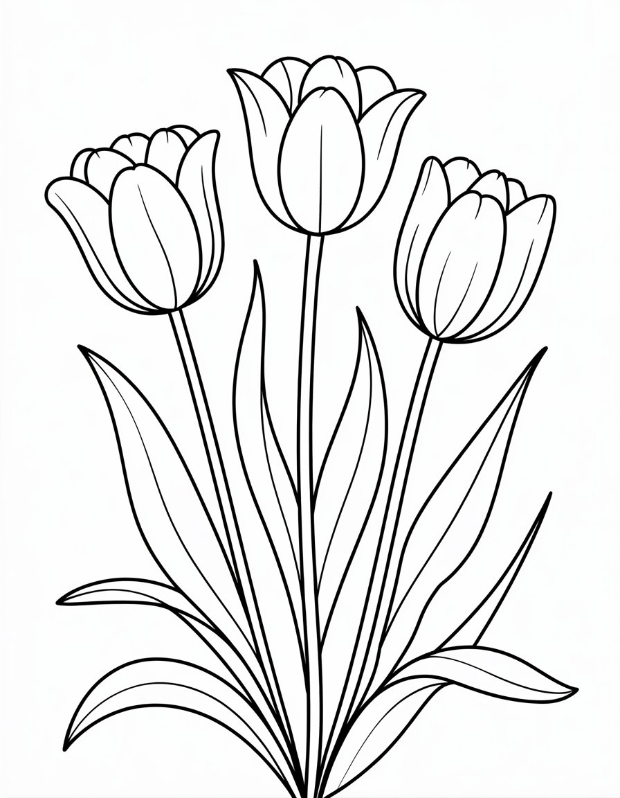 Trio of Tulips